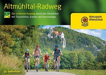 Titelbild der Broschüre Altmühltal-Radweg
