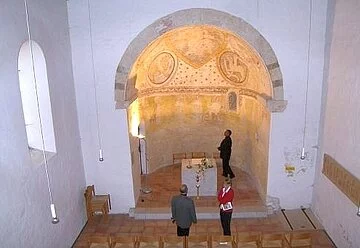 Innenraum der alten Hepberger Kirche