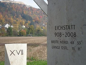 Sonnenuhr zum Jubiläumsjahr 2008: 1100 Jahre Eichstätt