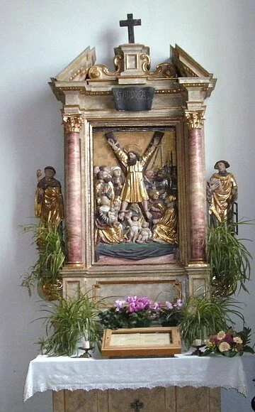 Seitenaltar der Kath. Kirche St. Oswald Hepberg